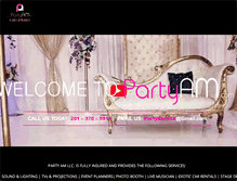 Tablet Screenshot of partyam.com